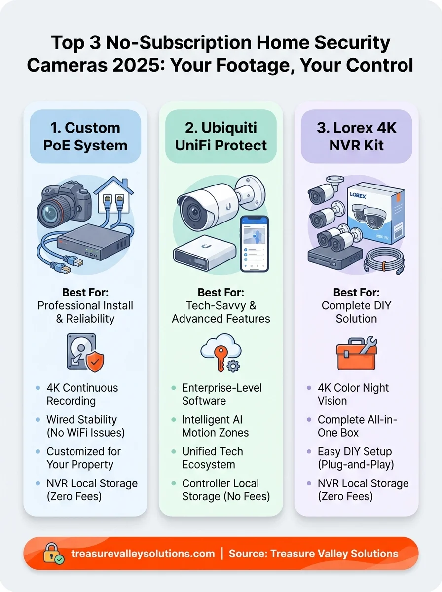 best home security cameras 2025 infographic