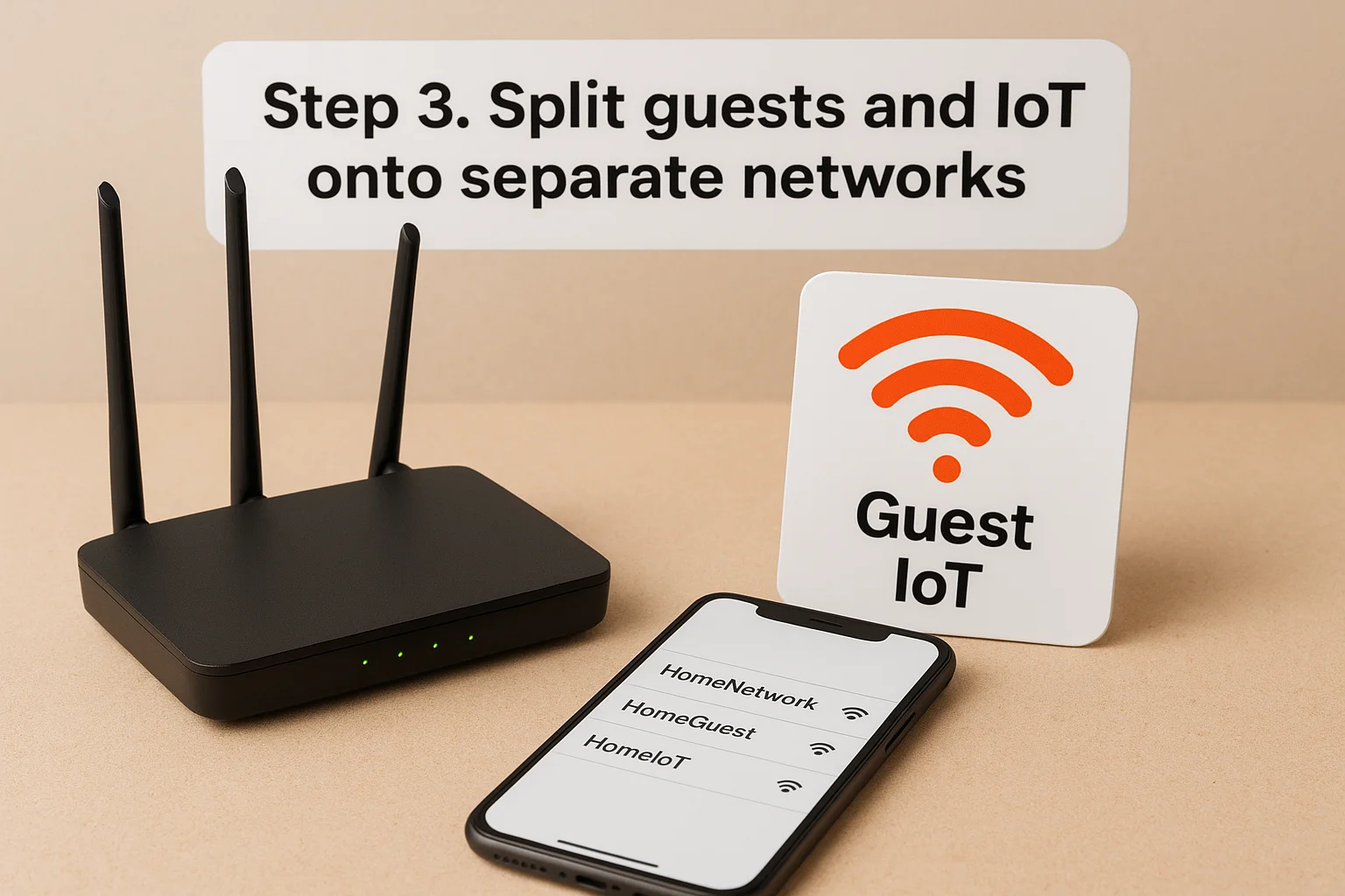 Step 3. Split guests and IoT onto separate networks